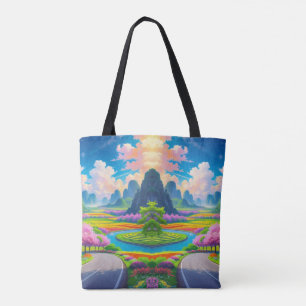"Serenity in Spring – Fantasy Road Tote Bag" Bag