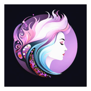 "Serenity in Style" Women's Beauty Photo Print