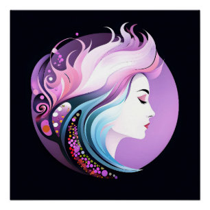 "Serenity in Style" Women's Beauty     Poster