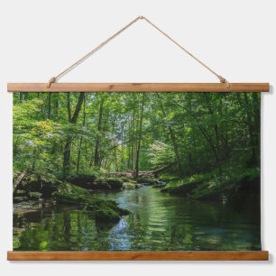 Serenity in the forest hanging tapestry