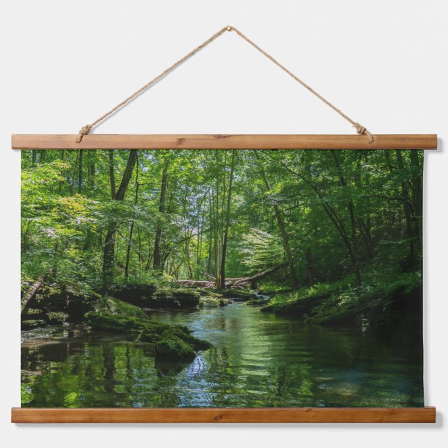 Serenity in the forest  hanging tapestry (Front)