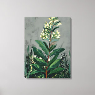 Serenity in White: A Field of Daisies Canvas Print