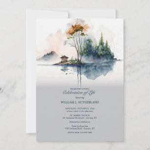 Serenity Lake Celebration of Life Invitation