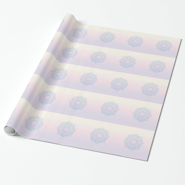 Serenity mandala wrapping paper (Unrolled)