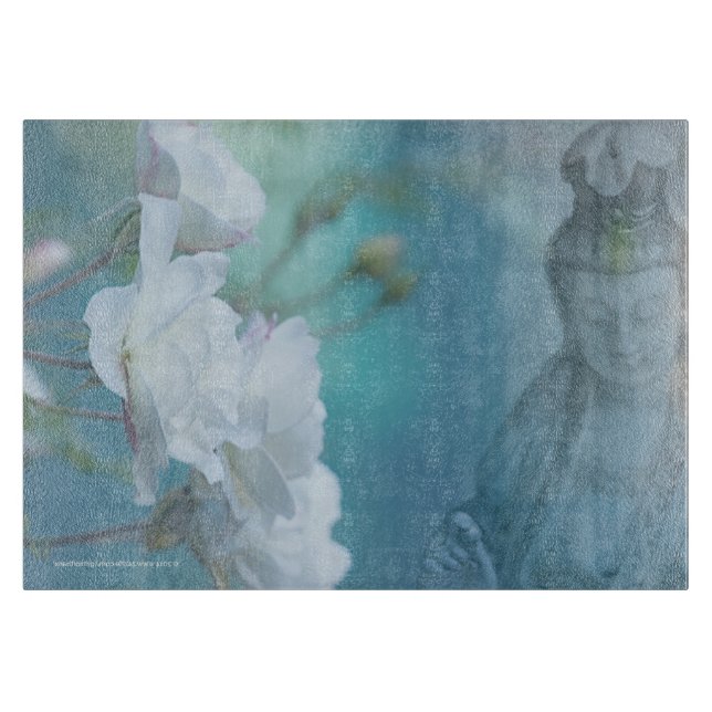 Serenity - MEDIUM Glass Cutting Board (Front)