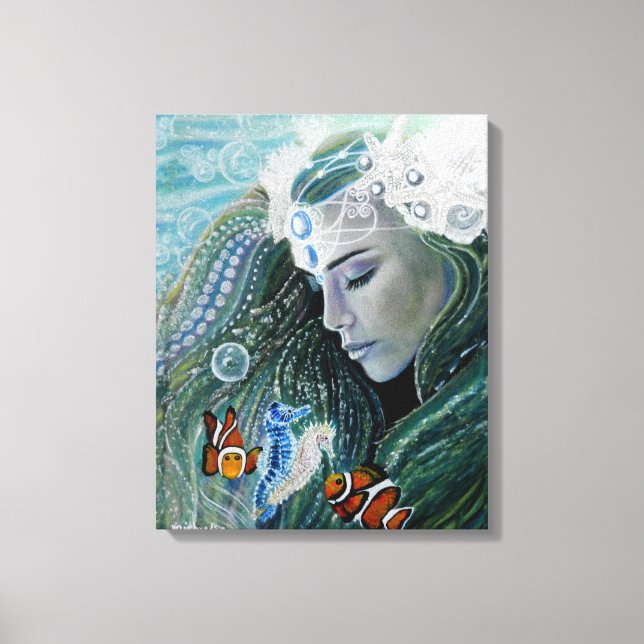 Serenity Mermaid Canvas Print (Front)