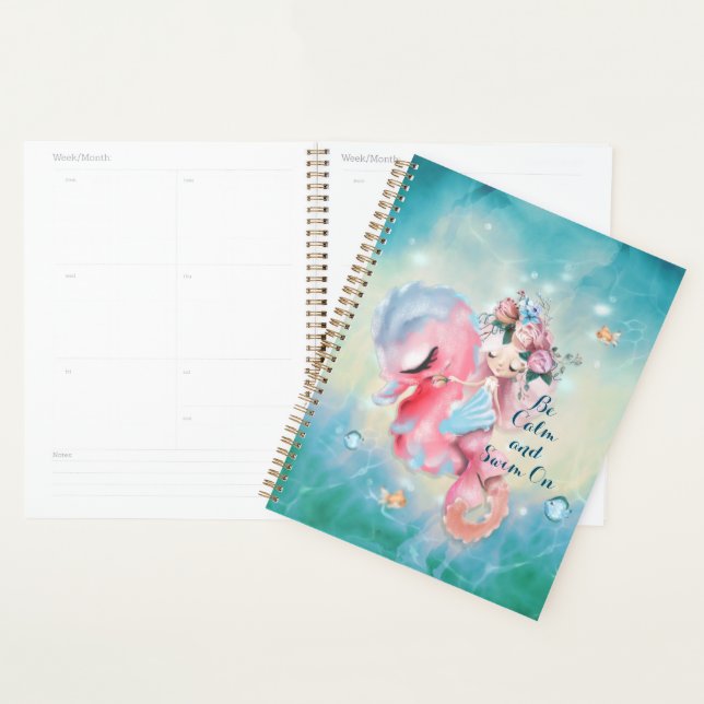 Serenity Mermaid- Keep calm and swim on  Planner (Display)