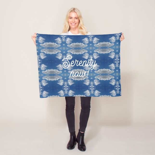 Serenity now! fleece blanket (In Situ)