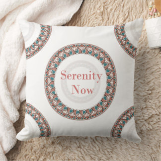 Serenity Now Soft Mandala Cushion