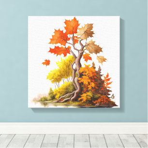 Serenity of the Fall Season Canvas Print