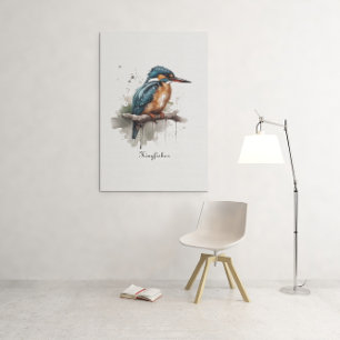 Serenity of the Kingfisher  Canvas Print