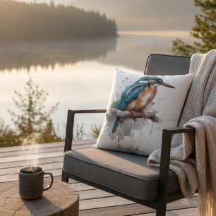 Serenity of the Kingfisher  Cushion