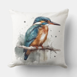 Serenity of the Kingfisher Cushion