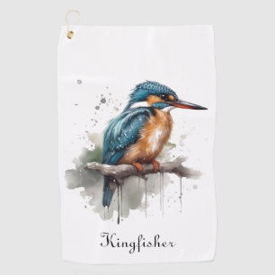 Serenity of the Kingfisher Golf Towel