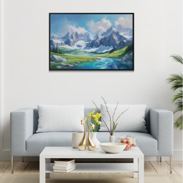 Serenity of the Mountains Peaceful Nature  Poster (Creator Uploaded)