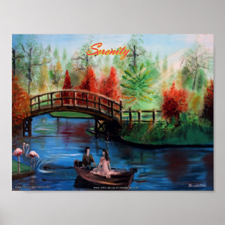 SERENITY Oil Painting Poster