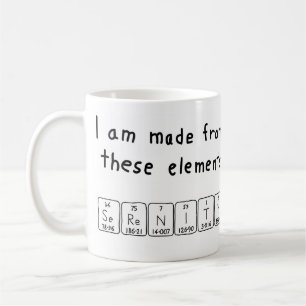 Serenity periodic table name mug