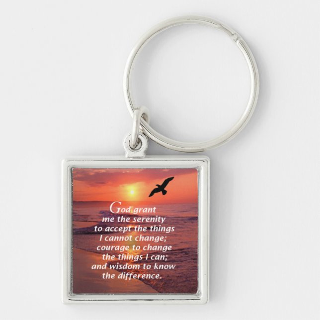 Serenity Prayer 3 Key Ring (Front)