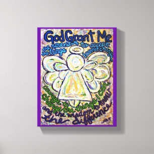 Serenity Prayer Angel Painting Art Print (Small)