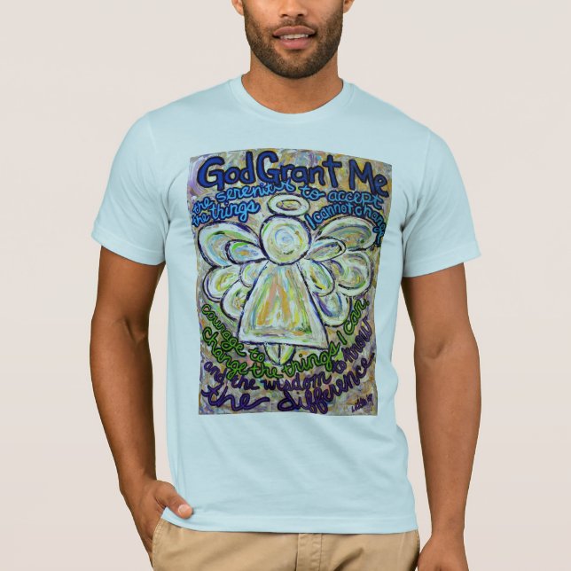 Serenity Prayer Angel T-shirt (Front)