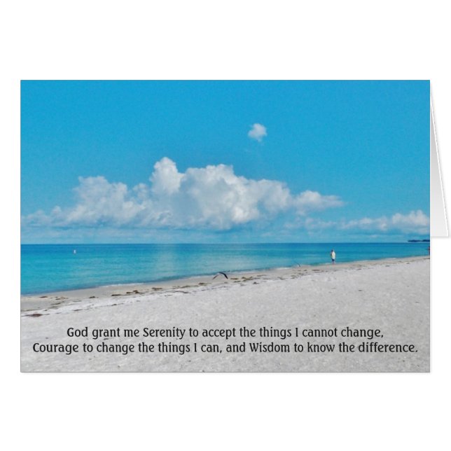 Serenity Prayer Beachscape (Front Horizontal)