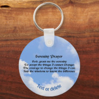 Serenity Prayer Blue Sky Inspirational 