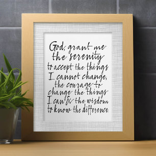 Serenity Prayer - Bounce Calligraphy Script Modern Custom Letterhead
