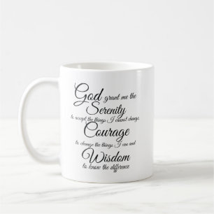 Serenity Prayer by Petra Ortiz coffee mug