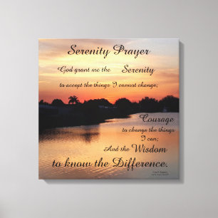 SERENITY PRAYER CANVAS PRINT