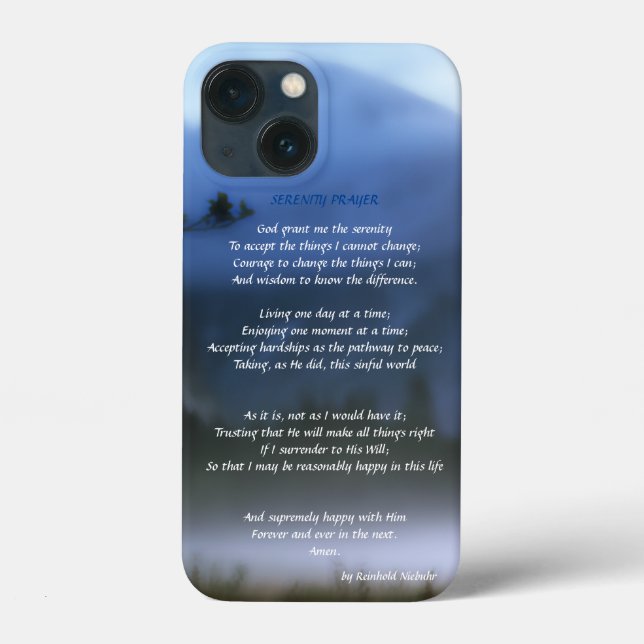 Serenity Prayer Case-Mate iPhone Case (Back)