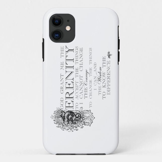 Serenity Prayer Case-Mate iPhone Case (Back)