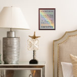 Serenity Prayer Colourful Rainbow Wall Plaque<br><div class="desc">Wood wall plaque features the photo image of a colourful rainbow along with the inspirational words of the Serenity Prayer. Select your wall plaque size. A thoughtful gift for family members and friends!</div>
