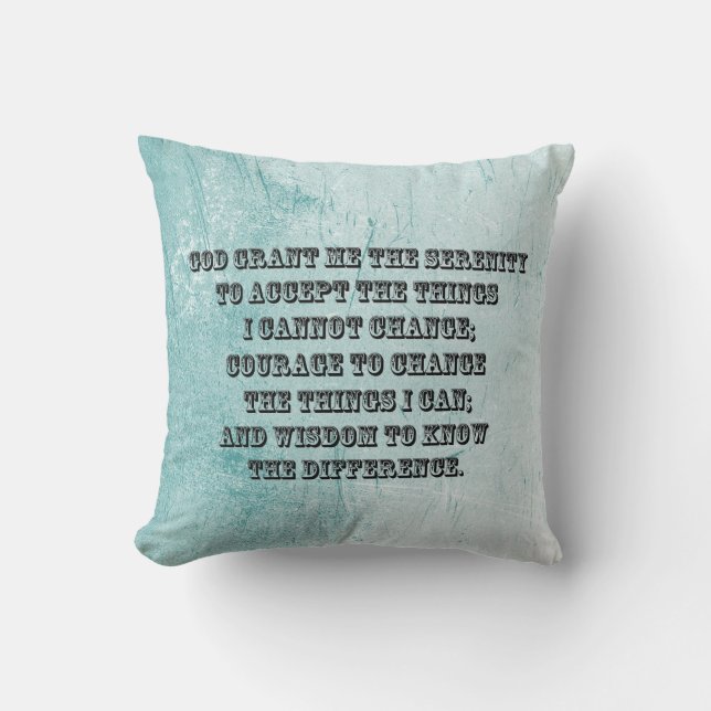 Serenity Prayer Cushion (Front)