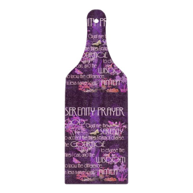 Serenity Prayer Cutting Board (Front)