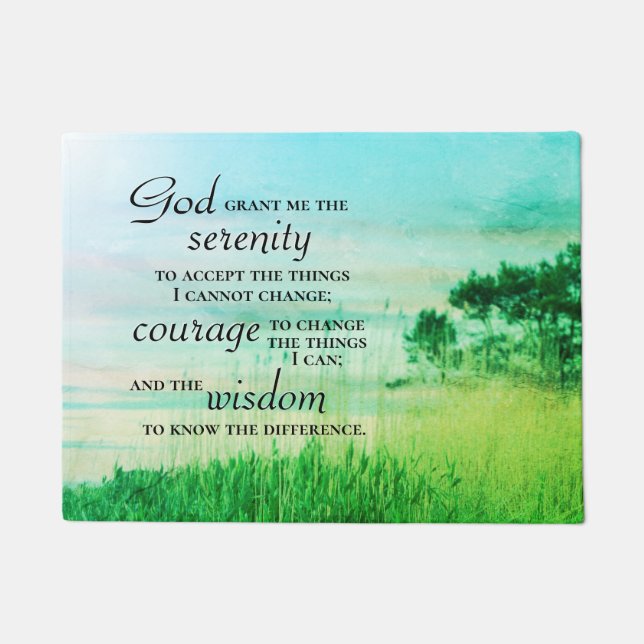 Serenity Prayer, Doormat (Front)