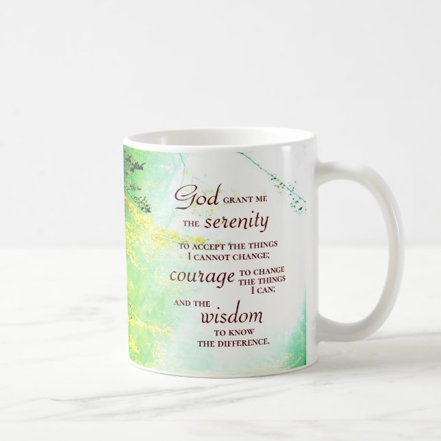 Serenity Prayer, Forest Coffee Mug (Right)