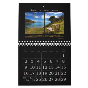 Serenity Prayer God Grant Quote Slogan Recovery Calendar