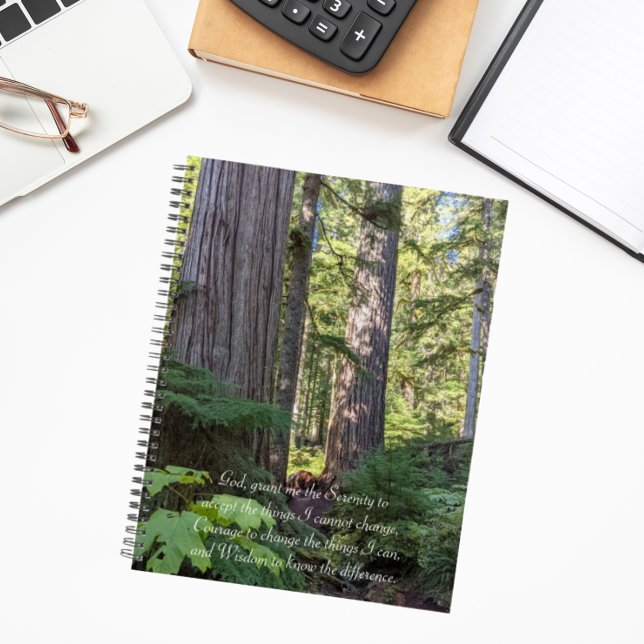 Serenity Prayer Green Forest Planner (In Situ)