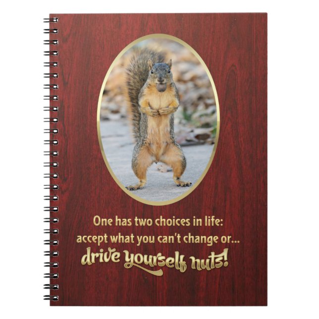 Serenity Prayer in a Nutshell! Notebook (Front)