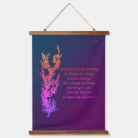 Serenity Prayer Inspirational Prayer Black