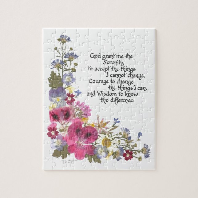 Serenity Prayer Jigsaw Puzzle (Vertical)