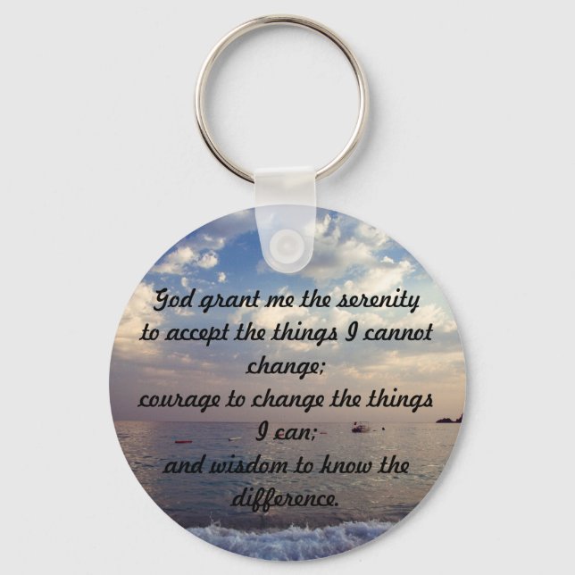 Serenity Prayer Key Ring (Front)