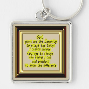 Serenity Prayer Key Ring