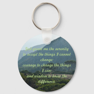 Serenity Prayer Key Ring