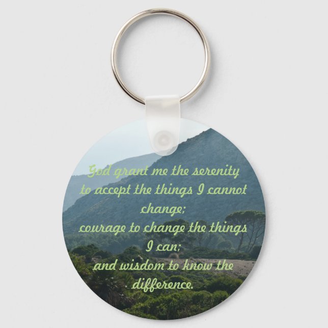 Serenity Prayer Key Ring (Front)