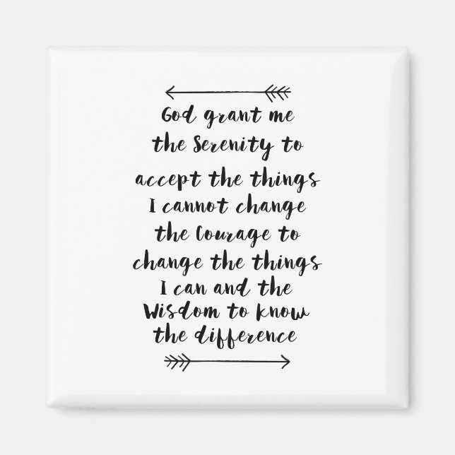 Serenity Prayer Magnet (Front)