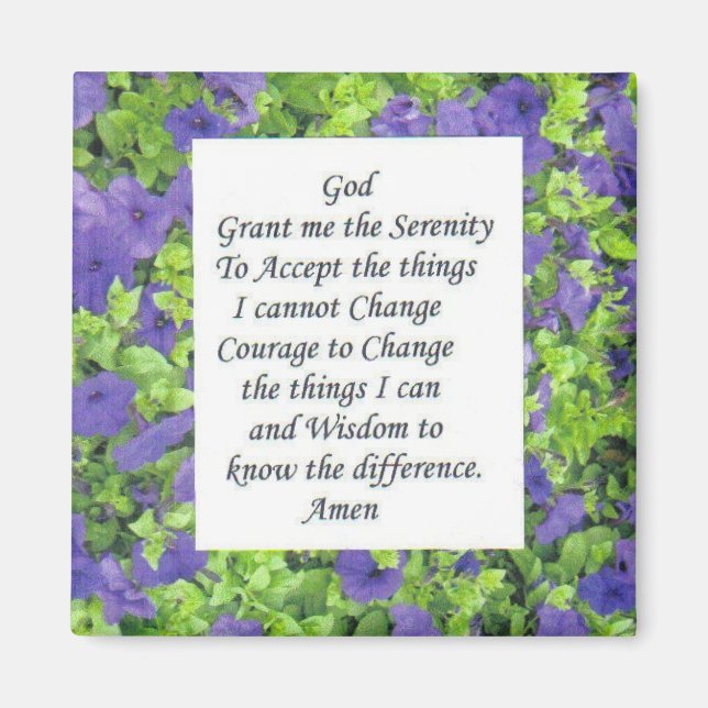serenity prayer magnet (Front)