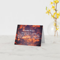 Serenity Prayer Morning Sky Note Card