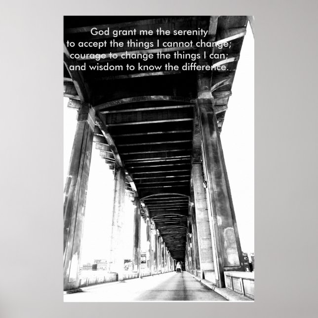 Serenity prayer Motivational Poster (Front)