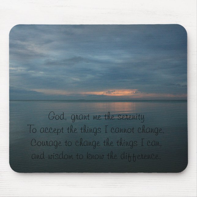 Serenity Prayer Mousepad (Front)